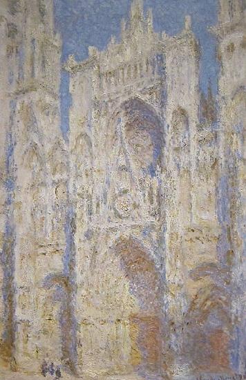 Claude Monet Rouen Cathedral West Facade Sunlight France oil painting art